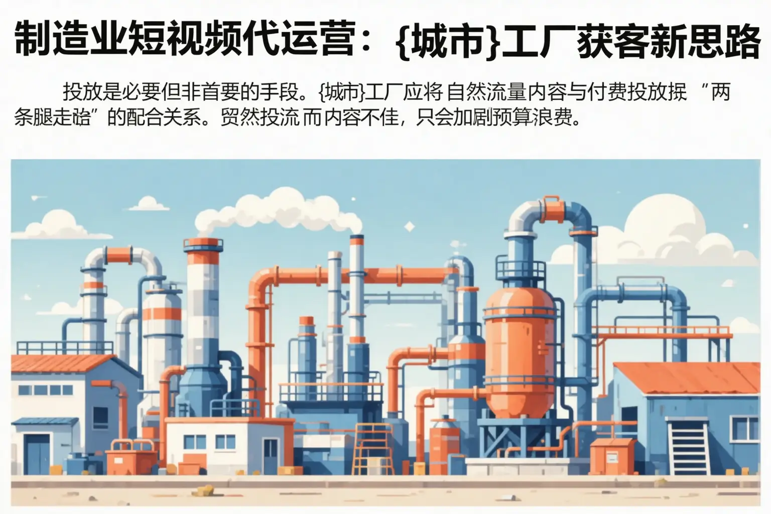 制造业短视频代运营:宿州工厂获客新思路