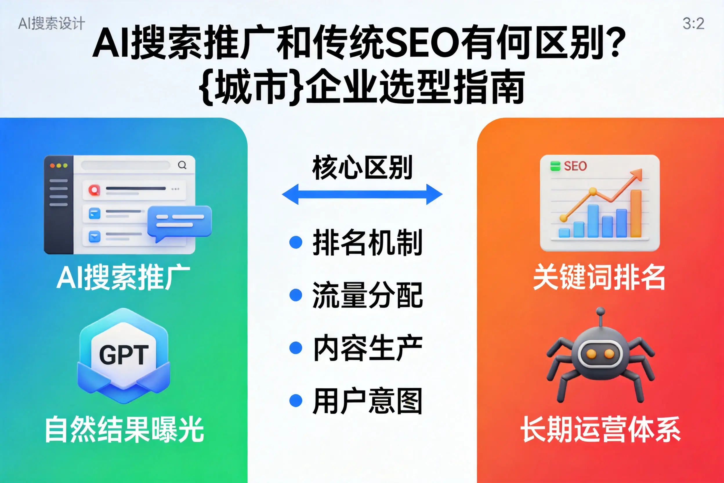 AI搜索推广和传统SEO有何区别?宿州企业选型指南