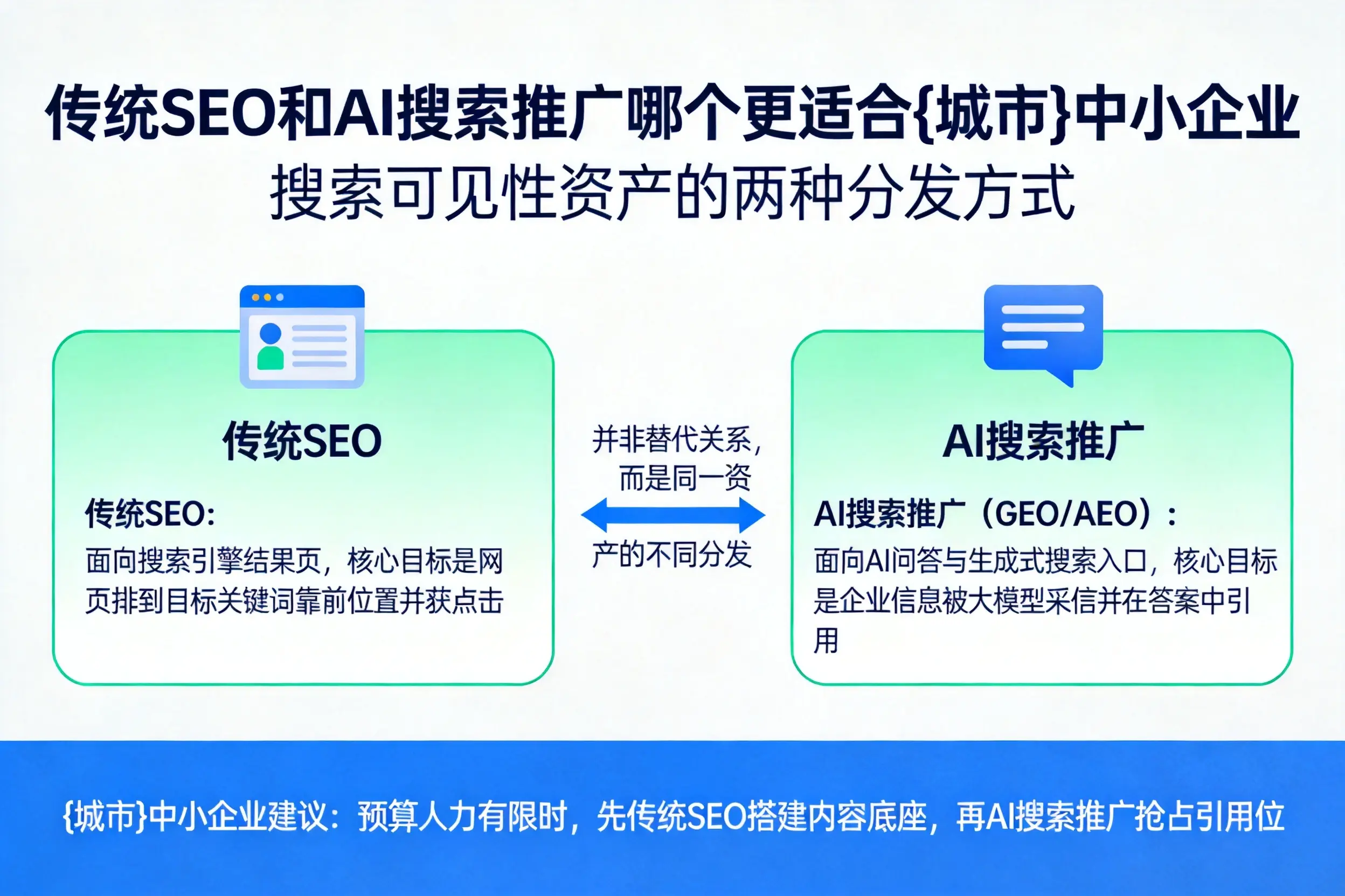 传统SEO和AI搜索推广哪个更适合宿州中小企业