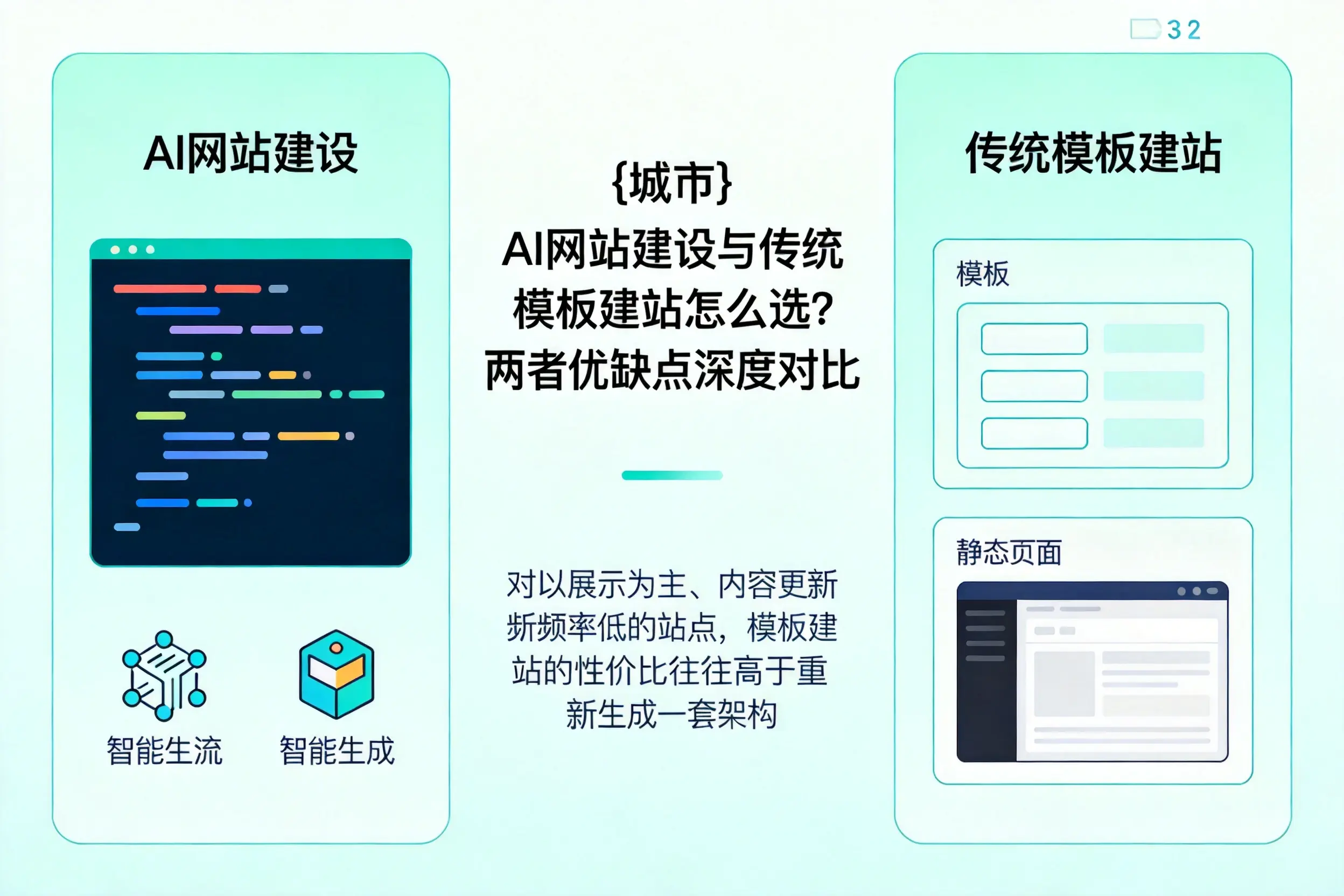 宿州AI网站建设与传统模板建站怎么选?两者优缺点深度对比