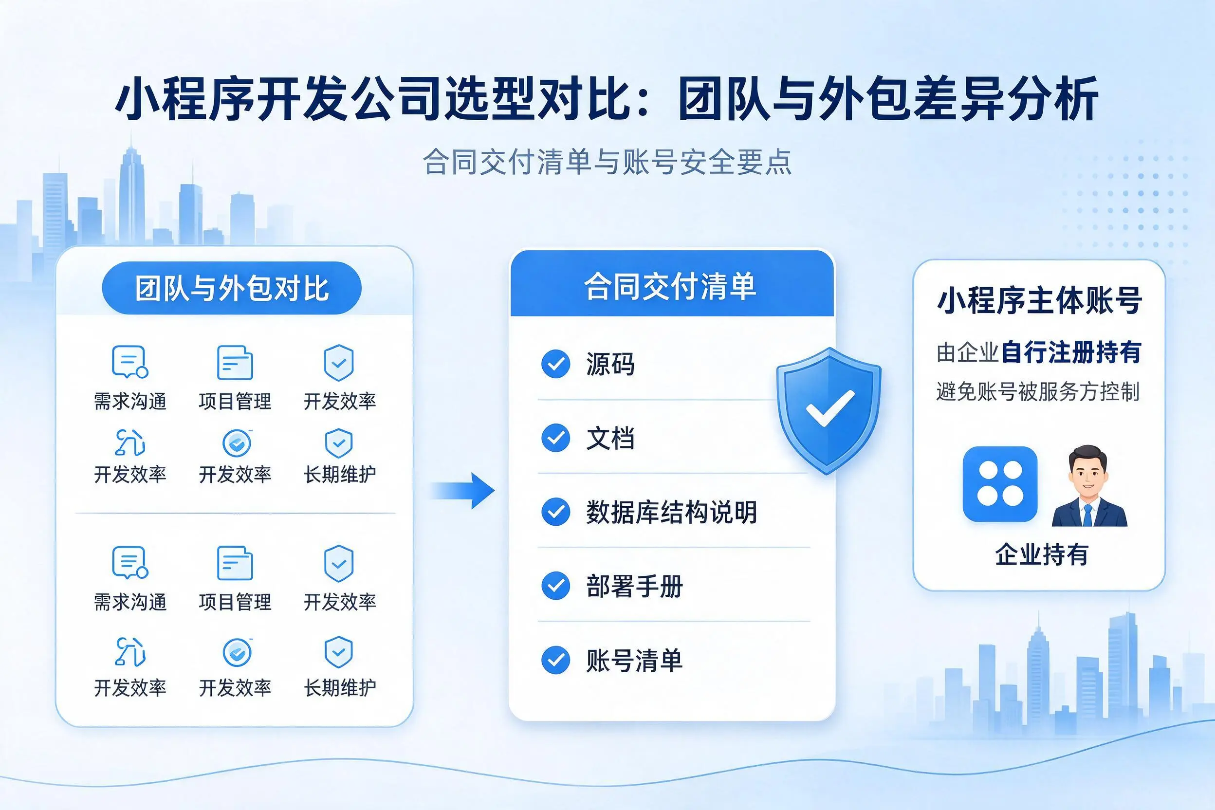 宿州小程序开发公司选型对比:团队与外包差异分析