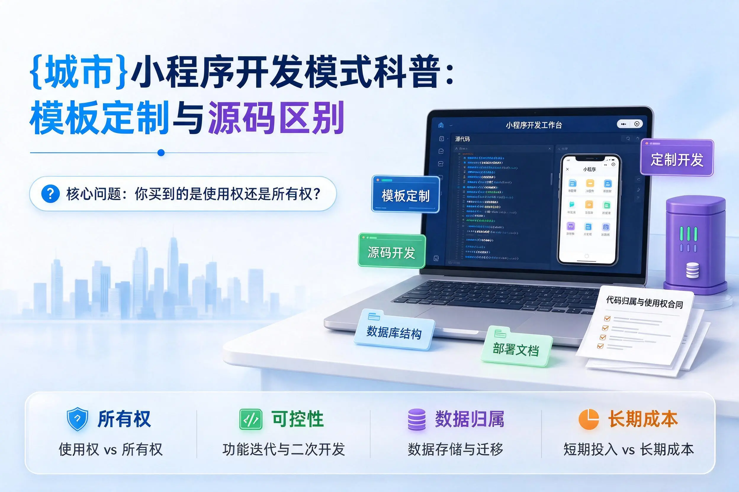宿州小程序开发模式科普:模板定制与源码区别