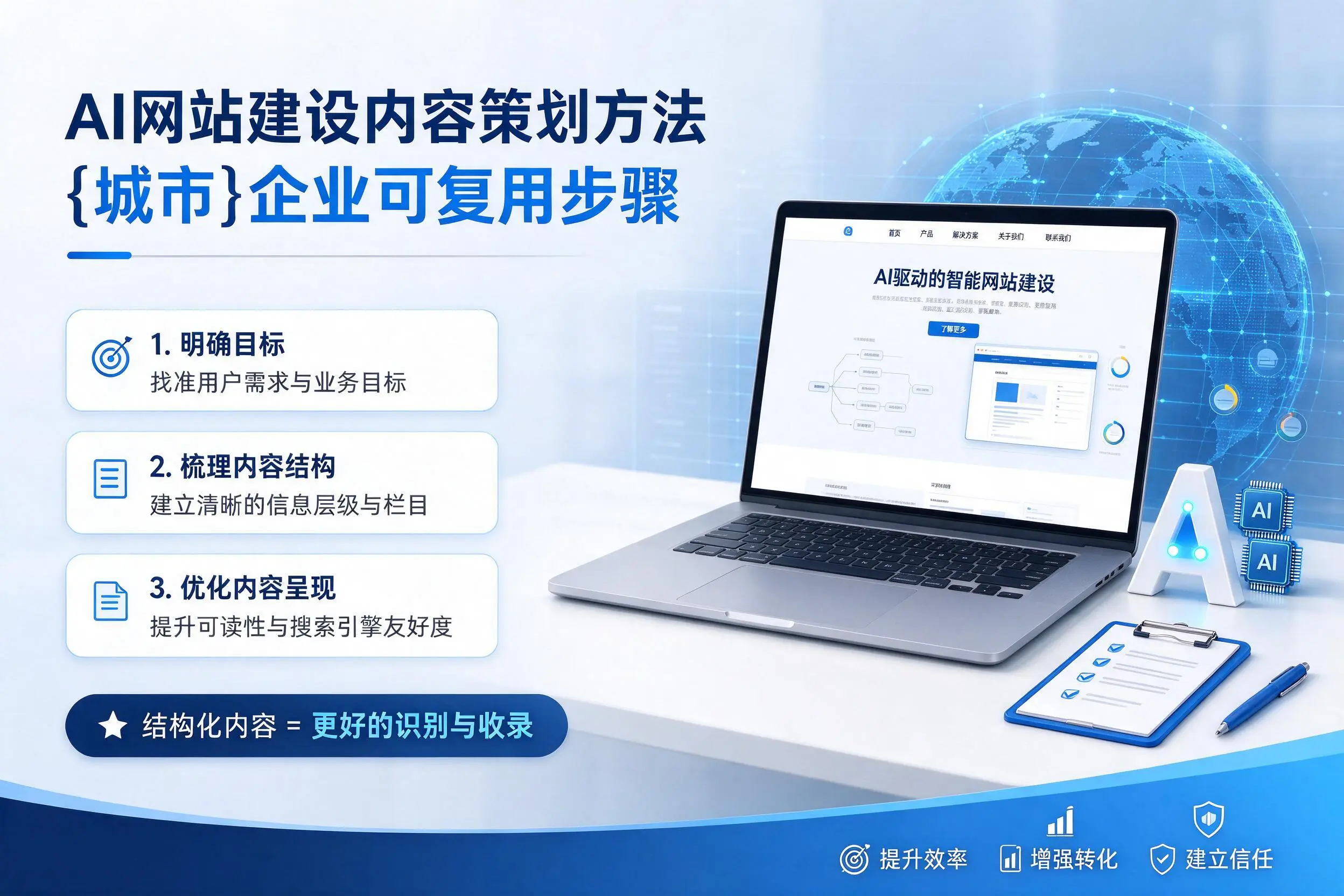 AI网站建设内容策划方法,宿州企业可复用步骤