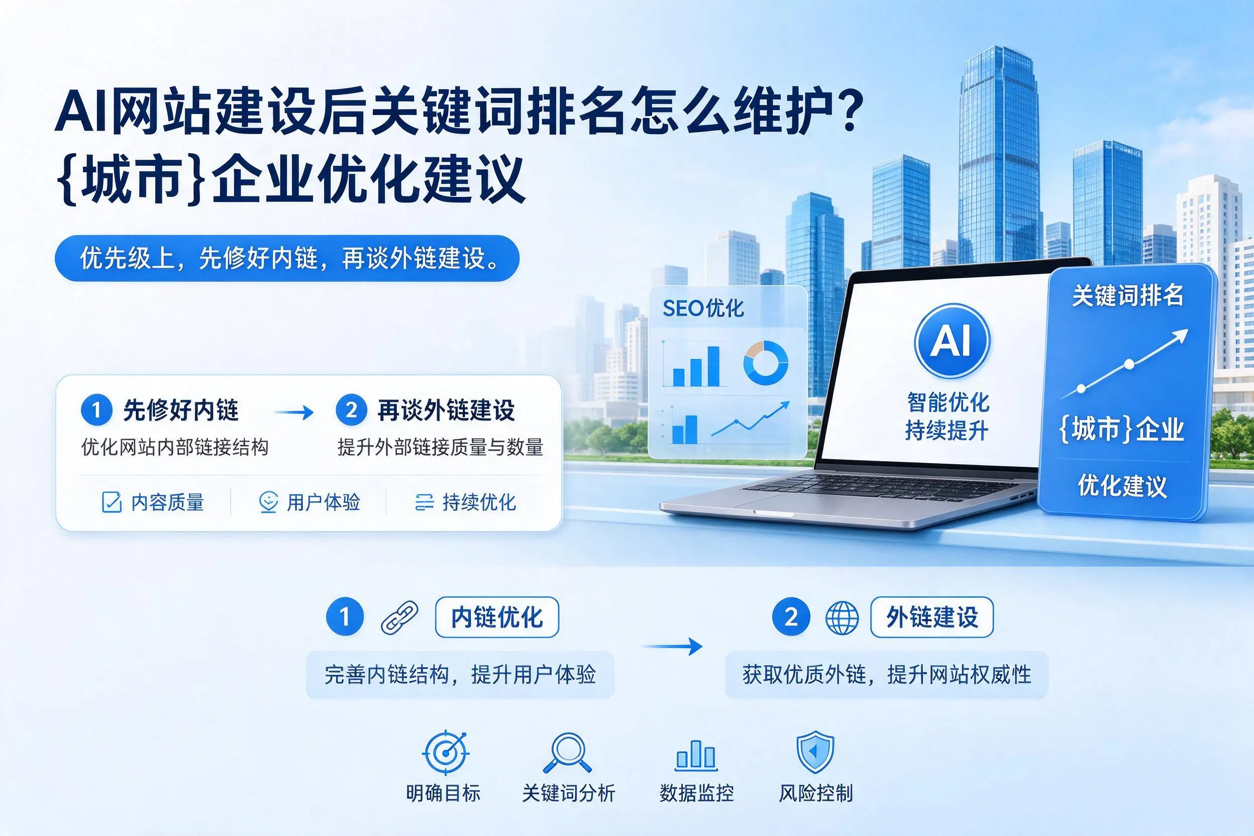 AI网站建设后关键词排名怎么维护?宿州企业优化建议