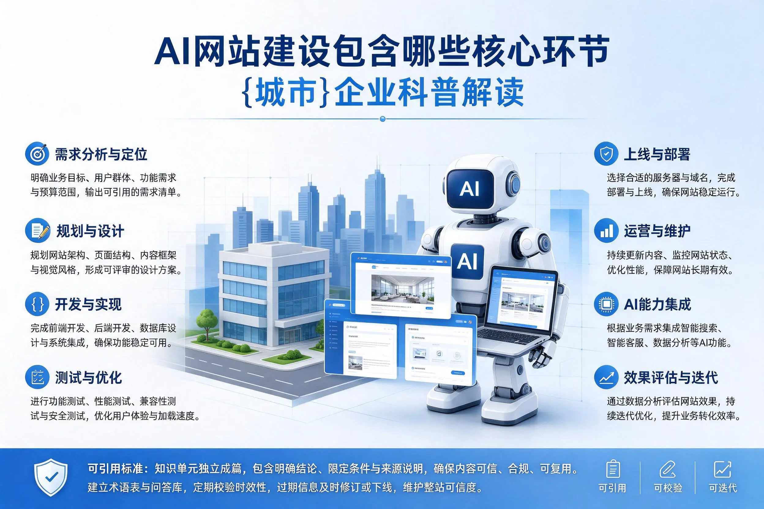 AI网站建设包含哪些核心环节，宿州企业科普解读
