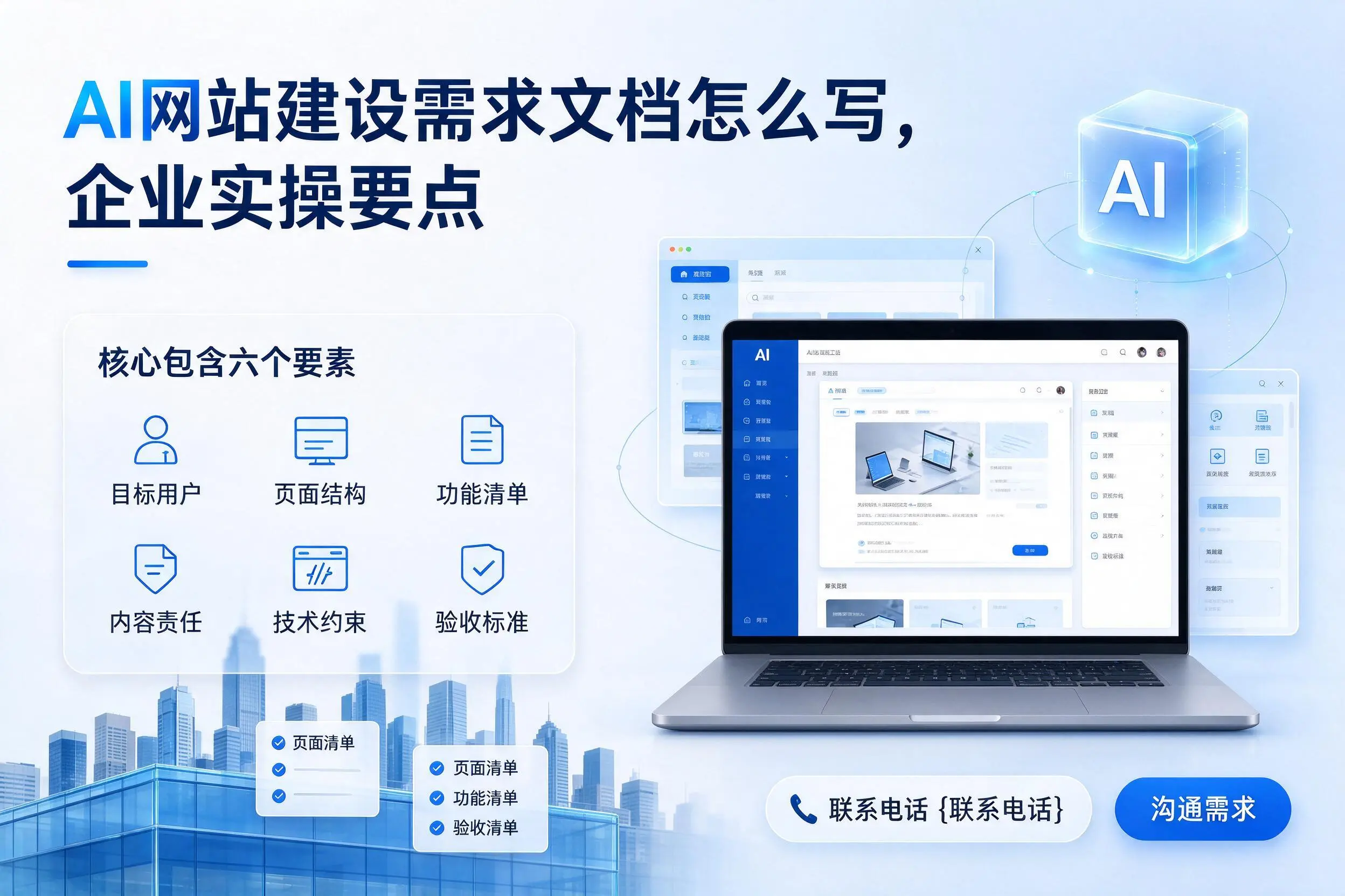 AI网站建设需求文档怎么写,宿州企业实操要点